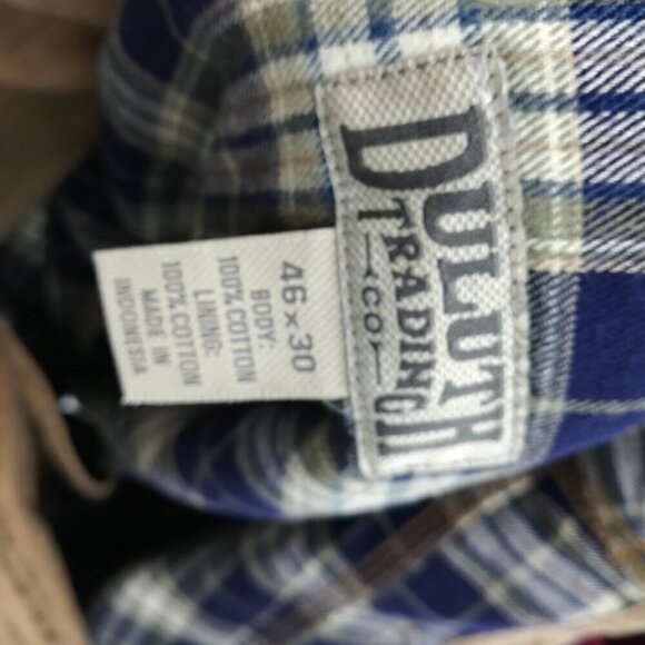 Duluth Trading Company Ballroom Flannel Lined Relaxed Fit Jeans Size 46 x 30 - Picture 10 of 11